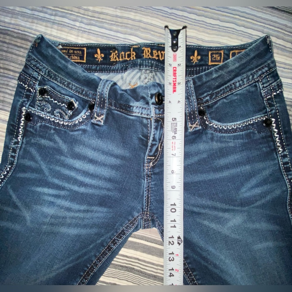 Rock Revival Jeans Jacklyn Easy Boot Women’s Size 26 - Picture 7 of 16